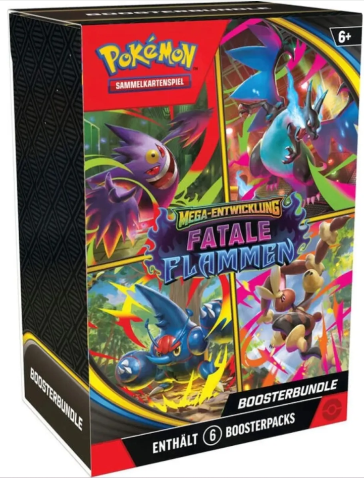 Pokemon Fatale Flammen Booster Bundle 6 Booster Packs in Deutsch