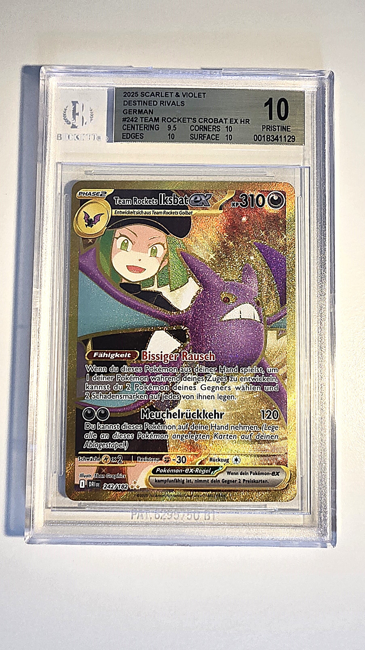 Team Rockets Iksbat EX Gold Ewige Rivalen Beckett 10 Deutsch!