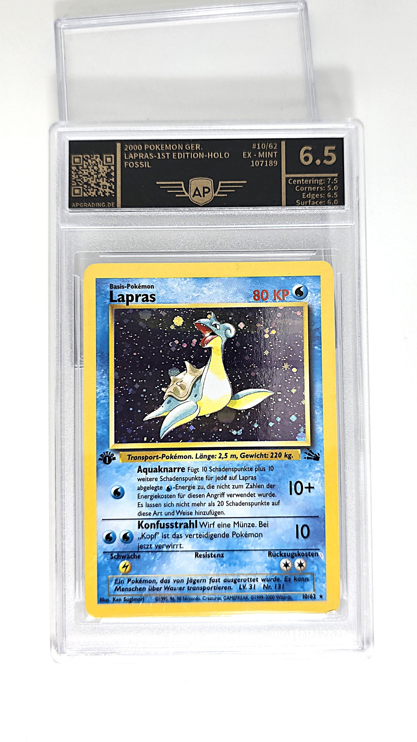 Lapras Holo First Edition AP 6,5 Deutsch