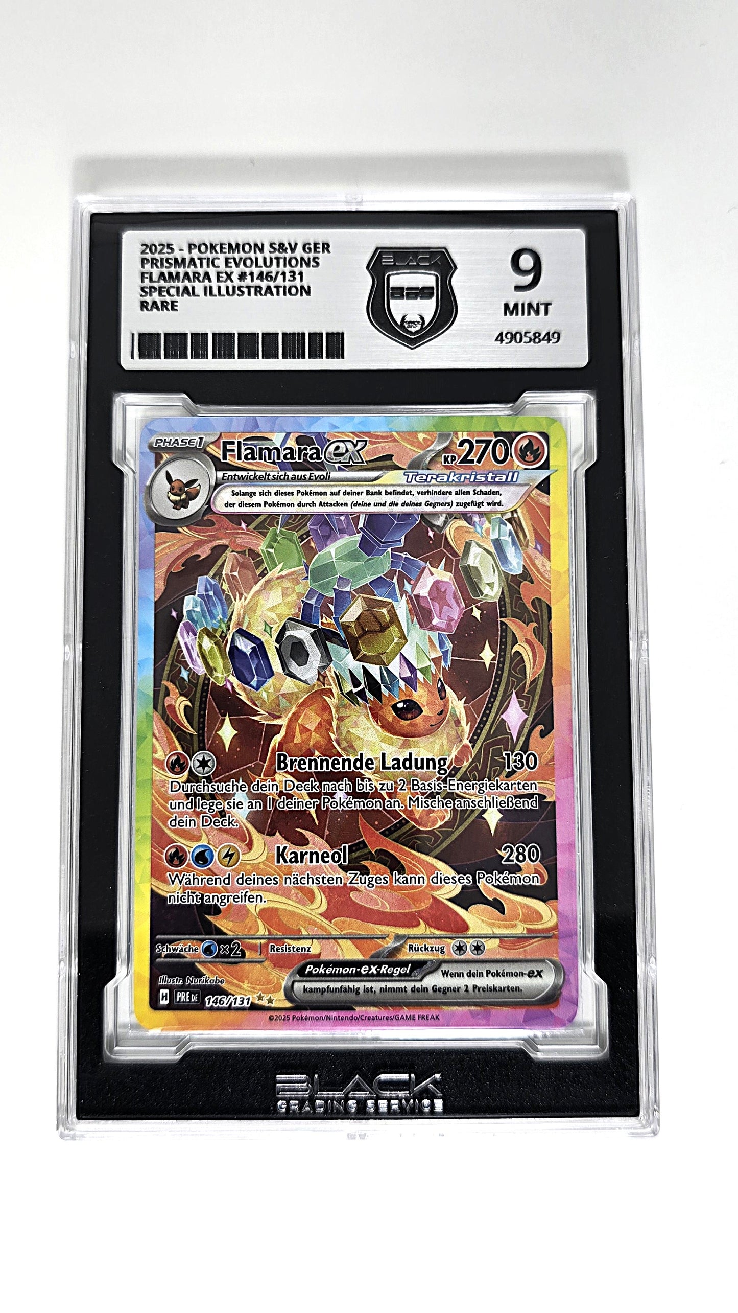 Flamara EX SAR Prismatische Entwicklungen BGS 9 Deutsch
