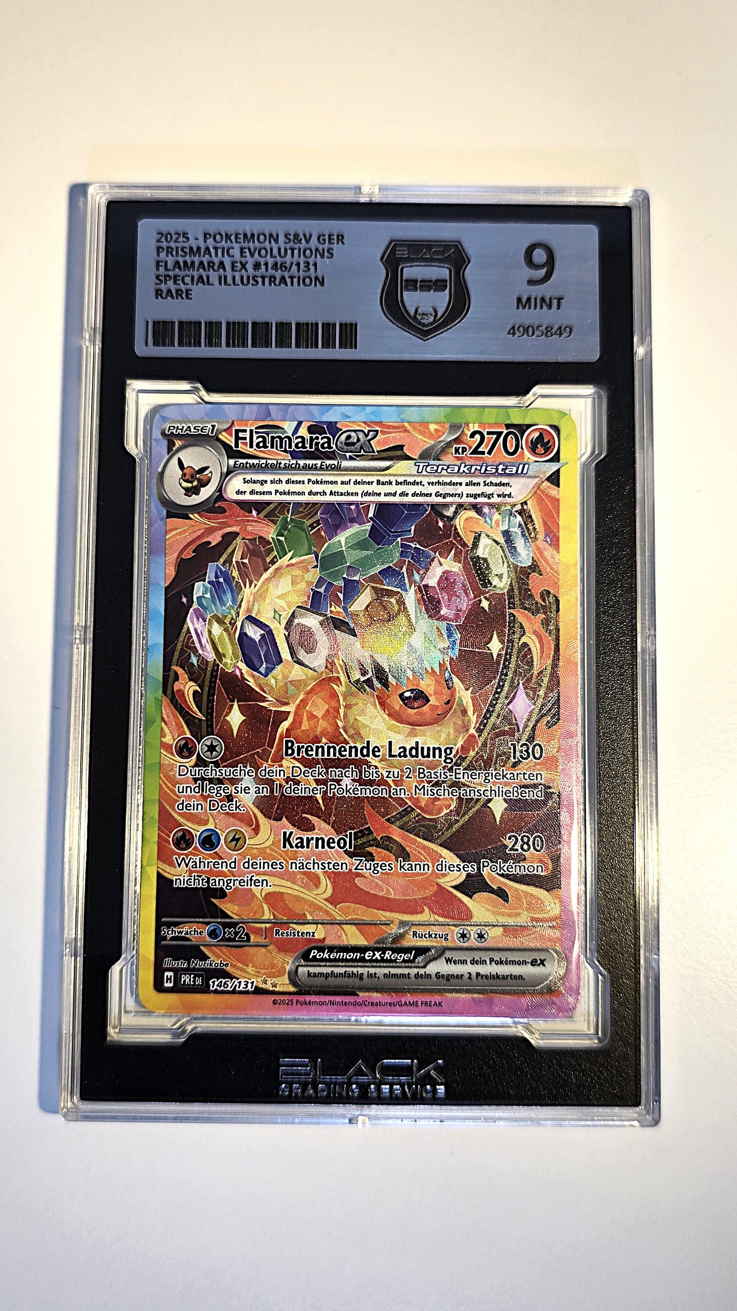 Flamara EX SAR Prismatische Entwicklungen BGS 9 Deutsch
