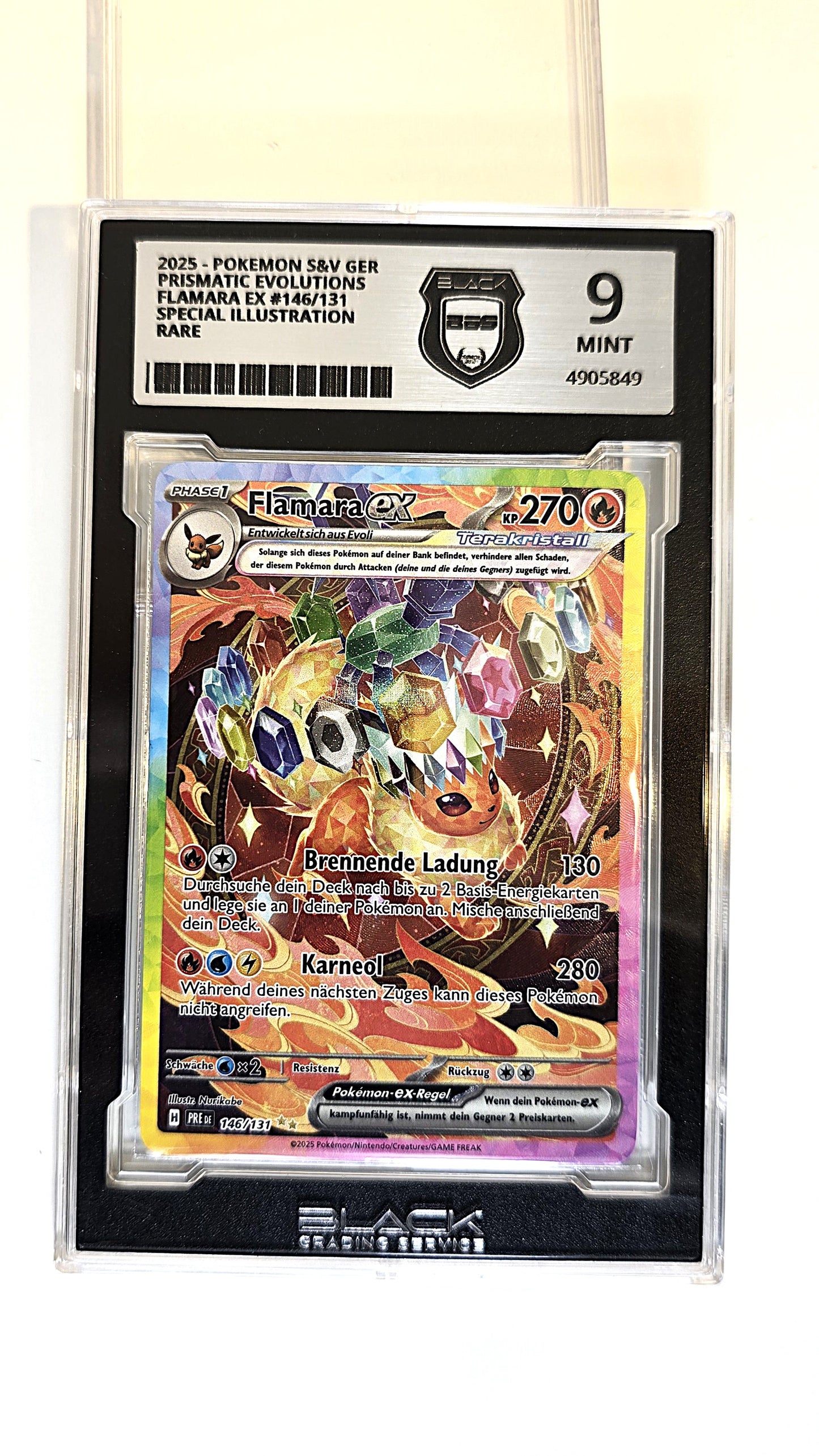 Flamara EX SAR Prismatische Entwicklungen BGS 9 Deutsch