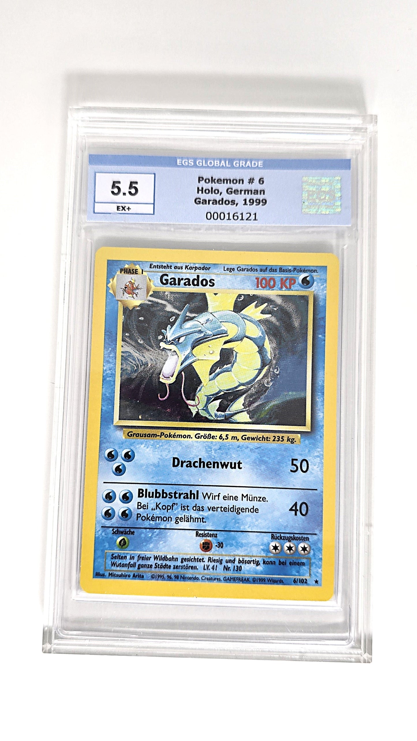 Garados Holo Base Set EGS 5,5 Deutsch