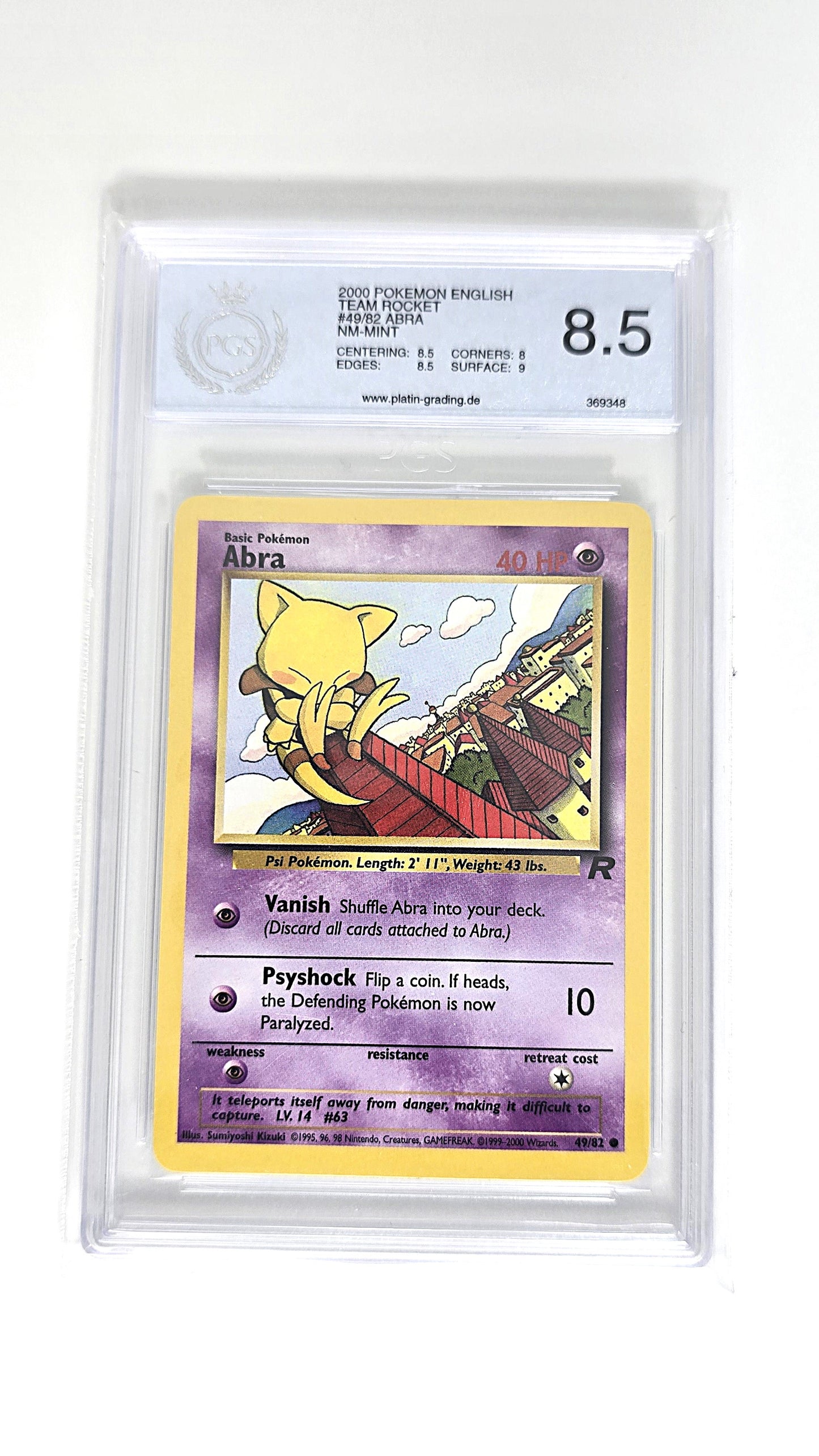 Abra Team Rocket Set PGS 8,5 English