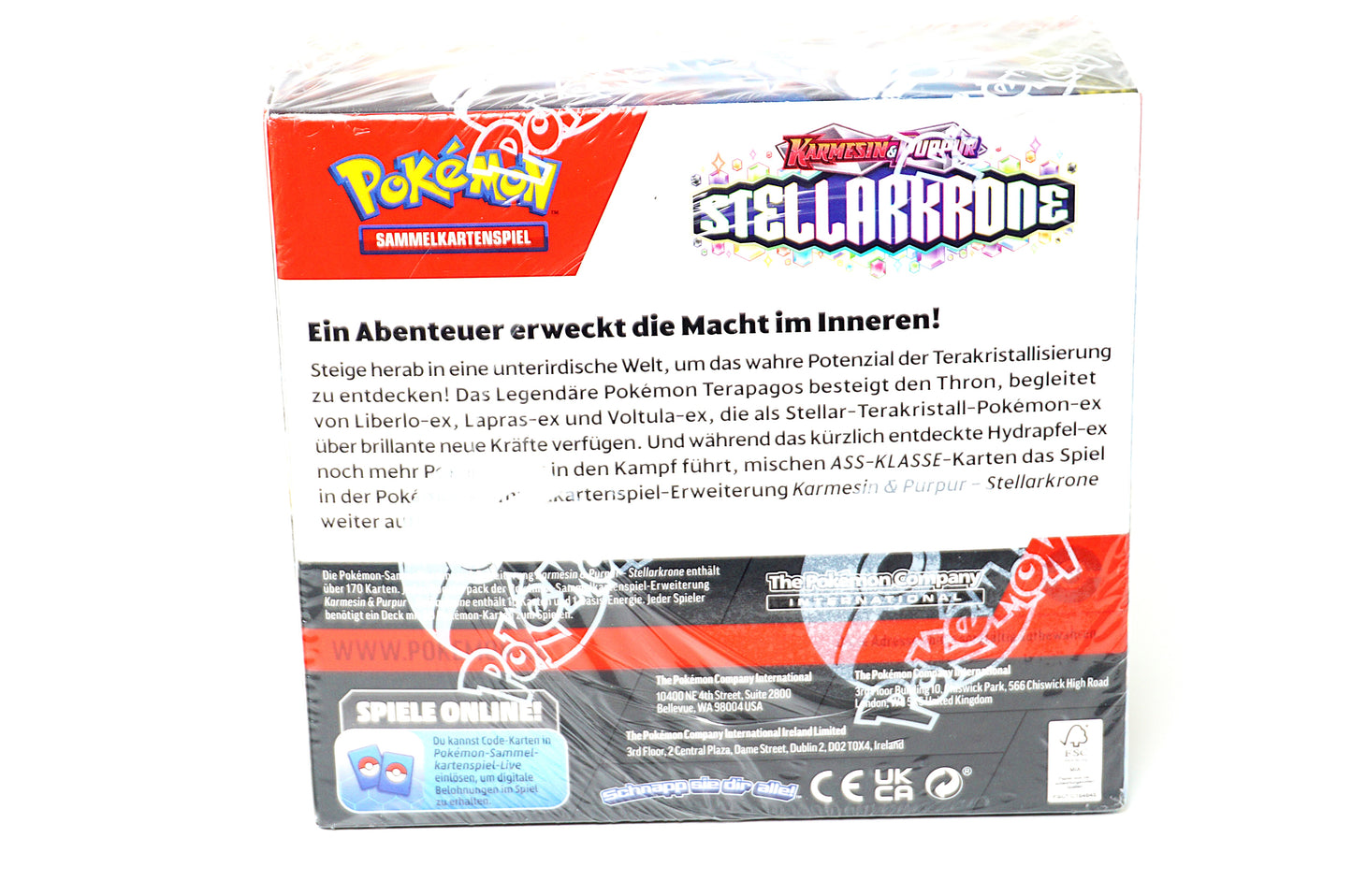Pokemon Stellarkrone Display 36 Booster Sealed Deutsch