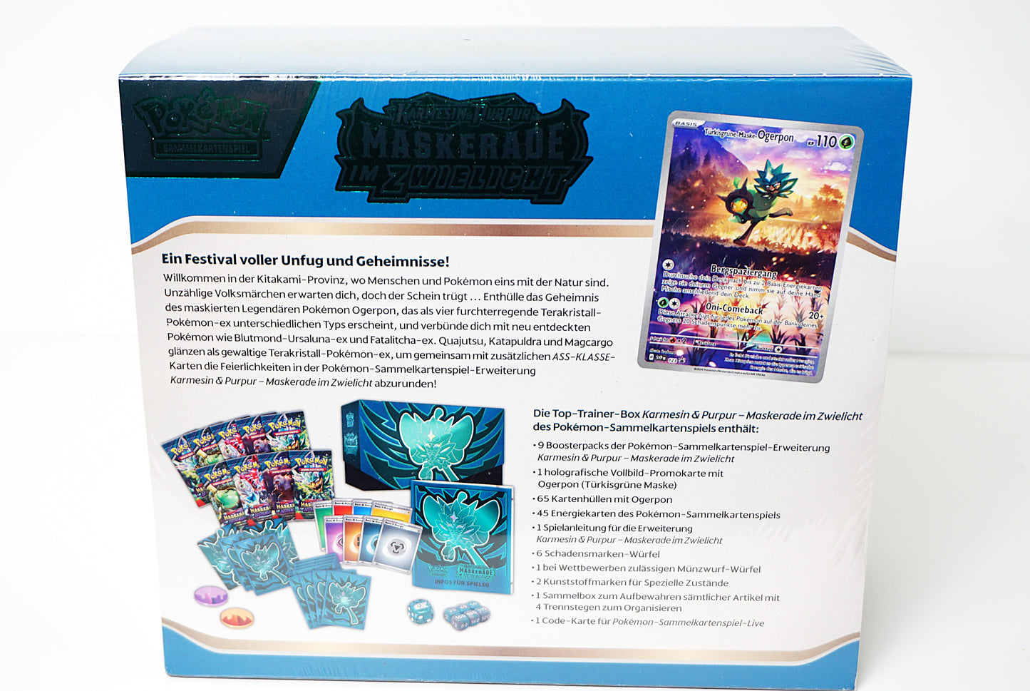 Pokemon Top Trainer Box Maskerade im Zwielicht Deutsch