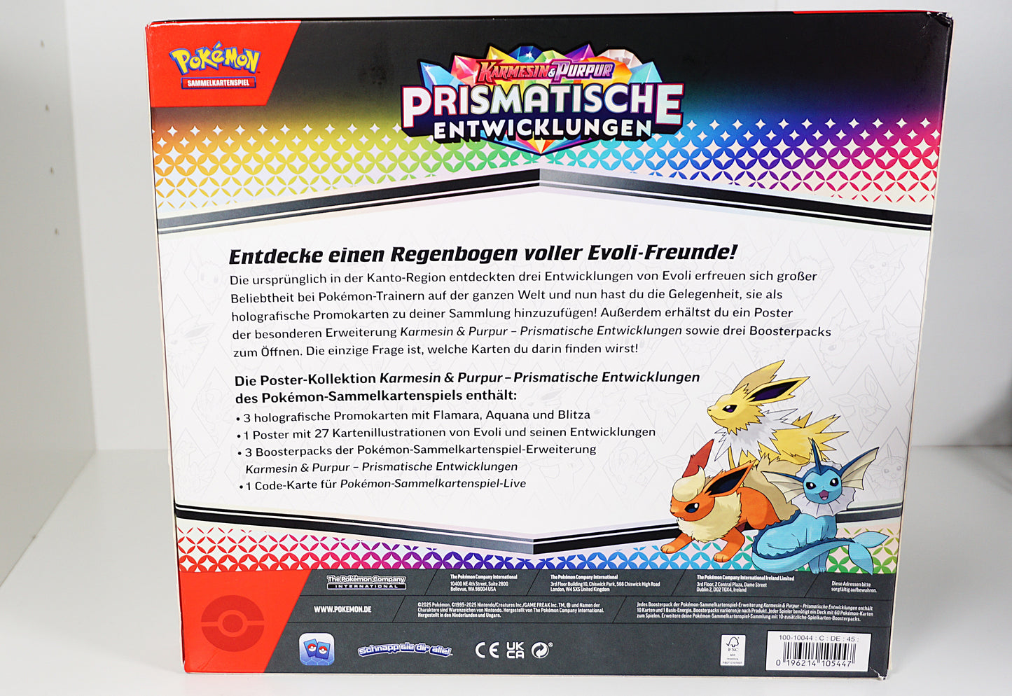 Pokemon Prismatische Entwicklungen Poster Kollektion Deutsch