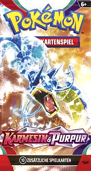 1x Pokemon Karmesin & Purpur Booster Pack Deutsch