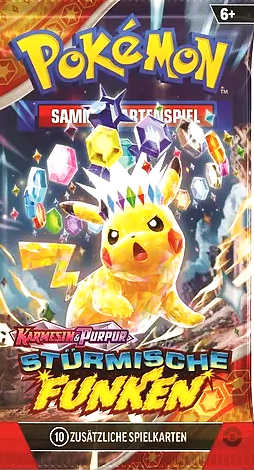 1x Pokemon Stürmische Funken Booster Pack