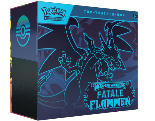 Pokemon Fatale Flammen Top Trainer Box in Deutsch