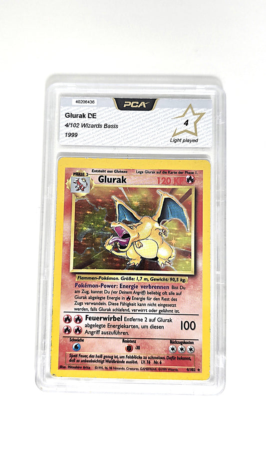Glurak Holo Base Set PCA 4 Deutsch
