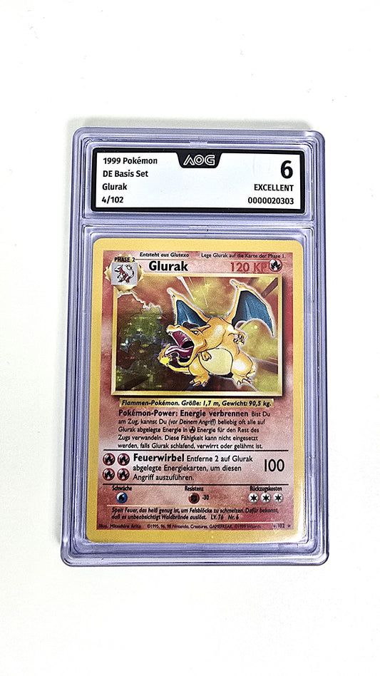 Glurak Holo Base Set AOG 6 Deutsch