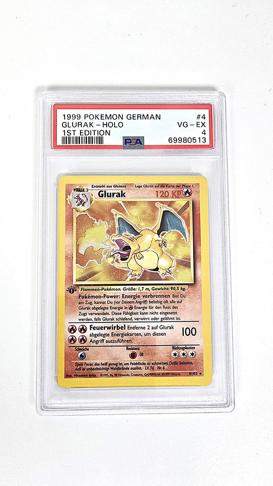 Glurak Holo First Edition PSA 4 Deutsch