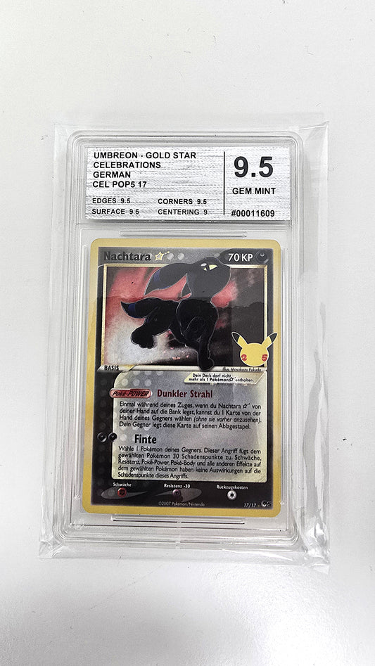 Nachtara Goldstar Celebrations 2025 Cardmarket Grading 9,5