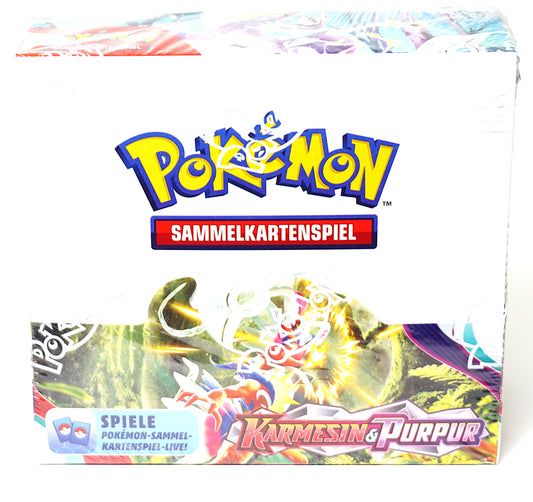 Pokemon Karmesin & Purpur Display 36 Booster Sealed Deutsch