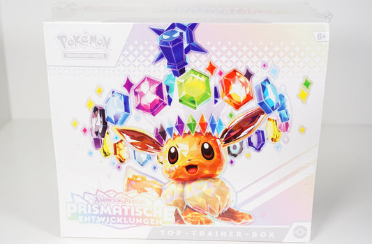 Pokemon Top Trainer Box Prismatische Entwicklungen Deutsch